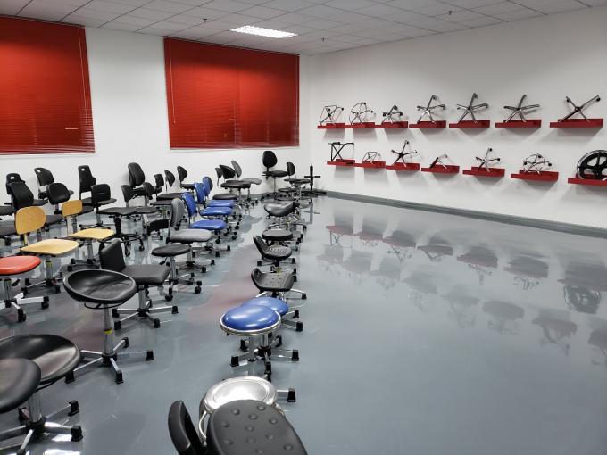 Polyurethane ESD Cleanroom Chairs With Backrest , ESD Safe Lab Chairs