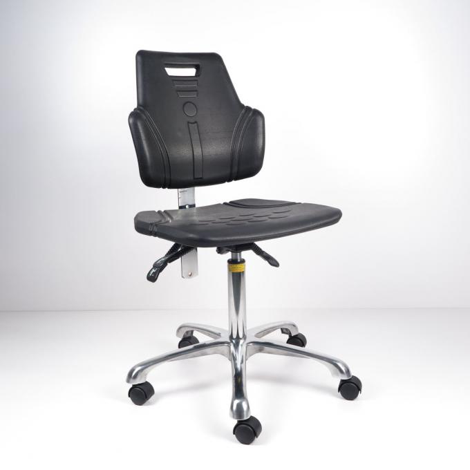 Soft Self Skinned Polyurethane ESD Safe Chairs With Hooded Swivel Castors